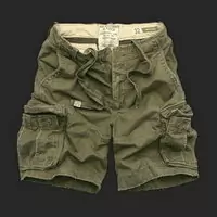 a&f shorts army 07 right green size 30 32 34 36